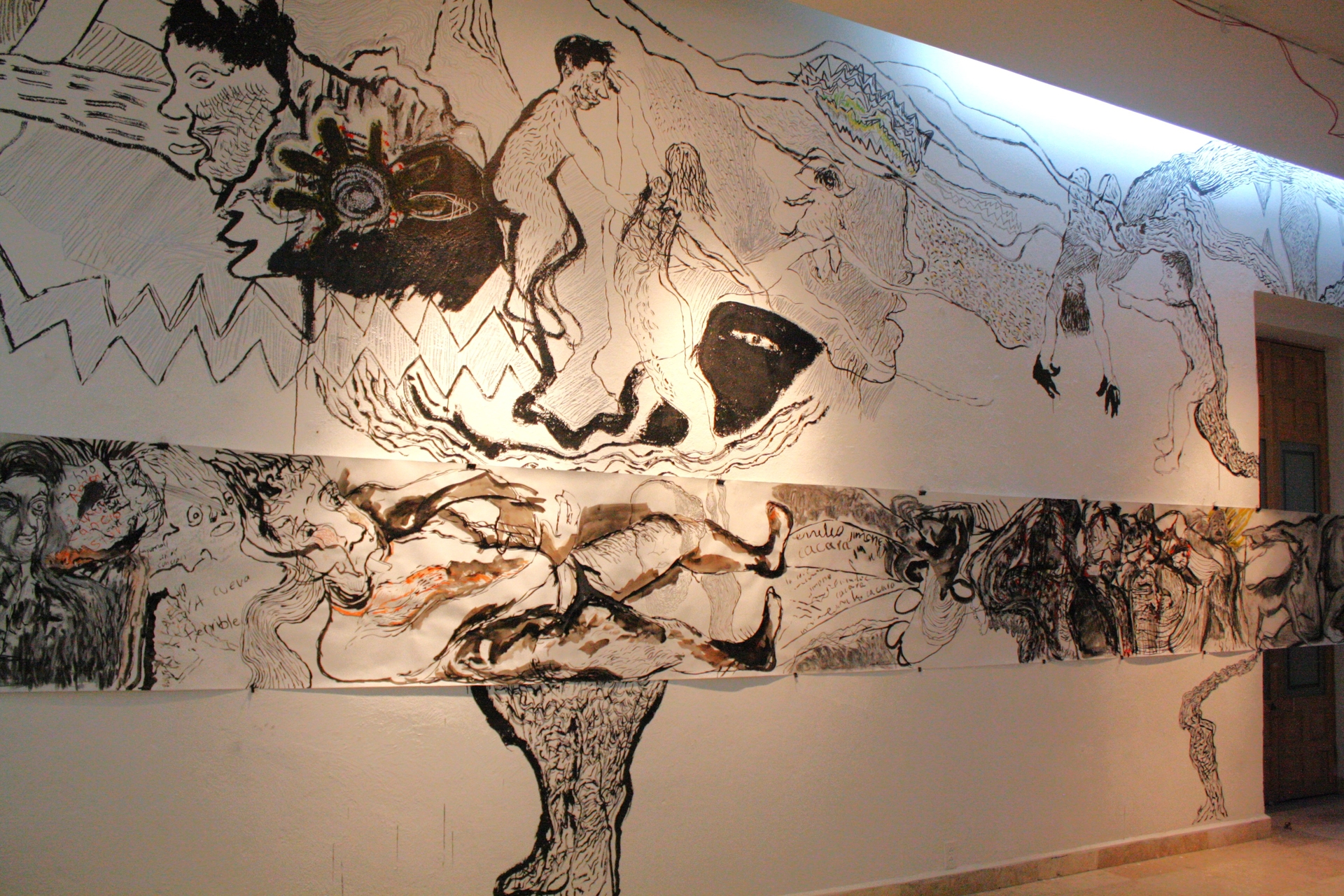 Fotografía - Expo, Dibujo performance del estudio en la ARBA