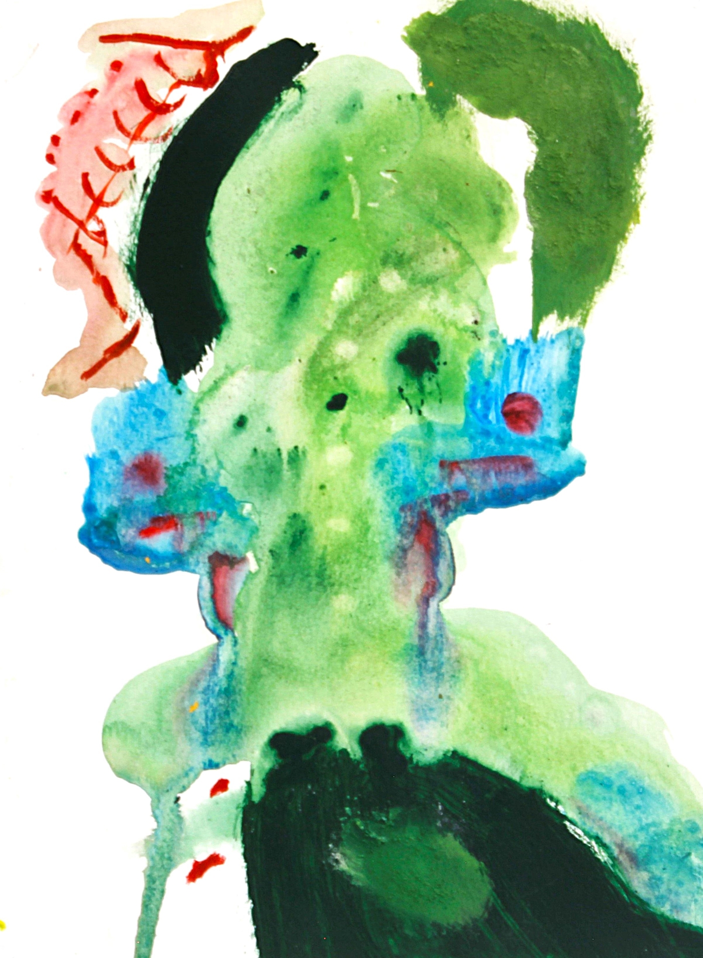 EMILIO JIMONE | Mancha | Homenaje al olivo políptico | Acrílico sobre papel 45 cm x 67 cm | 2006